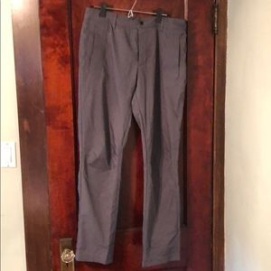 Grey pinstriped Lululemon pants